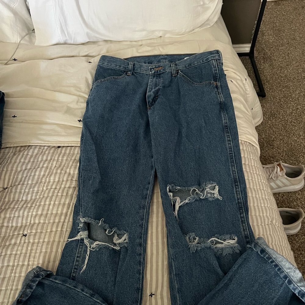 Straight leg jeans